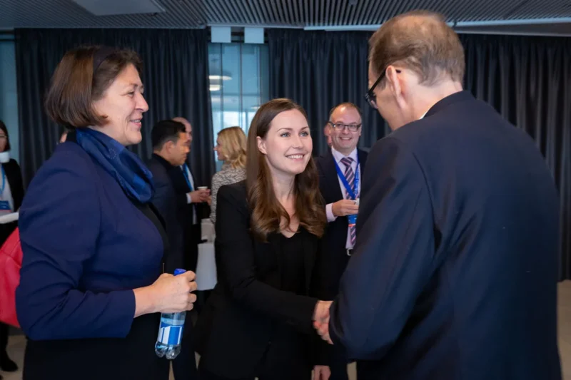 Minister of Transport and Communications in Finland Sanna Marin at the EU Digital Transport Days in Helsinki