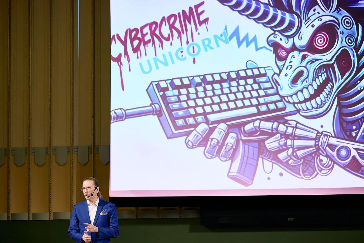 Mikko Hyppönen, Chief Research Officer at WithSecure, speaking about cybercrime at Nordic Investment Conference 2025